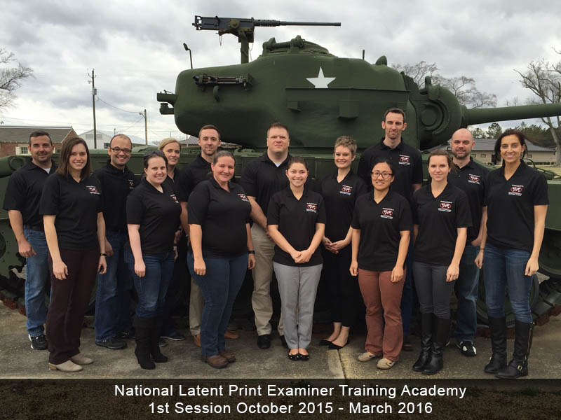 National Latent Print Examiner Training Academy - Session 1 group photo