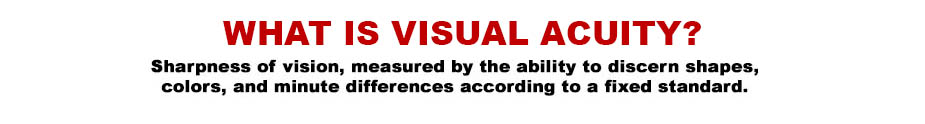 Visual acuity assessment overview